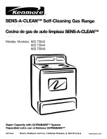 Kenmore SENS-A-CLEAN 665.75842 Use & Care Manual preview