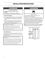 Предварительный просмотр 4 страницы Kenmore Side by side refrigerator Use & Care Manual