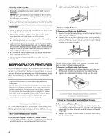 Предварительный просмотр 14 страницы Kenmore Side by side refrigerator Use & Care Manual