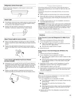 Предварительный просмотр 19 страницы Kenmore Side by side refrigerator Use & Care Manual