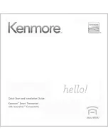 Предварительный просмотр 1 страницы Kenmore Smart Thermostat Quick Start And Installation Manual