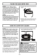 Preview for 10 page of Kenmore SpotLite KW2001 Use & Care Manual