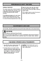 Preview for 13 page of Kenmore SpotLite KW2001 Use & Care Manual