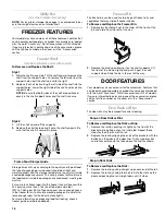 Preview for 16 page of Kenmore T1KB2/T1RFKB2 Use And Care Manual