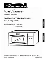 Kenmore Toast'n'wave 721.62292 Use And Care Manual preview