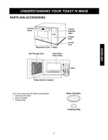 Предварительный просмотр 7 страницы Kenmore Toast'n'wave 721.62292 Use And Care Manual