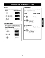 Предварительный просмотр 11 страницы Kenmore Toast'n'wave 721.62292 Use And Care Manual