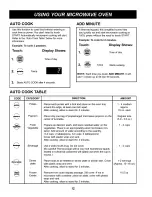 Предварительный просмотр 12 страницы Kenmore Toast'n'wave 721.62292 Use And Care Manual