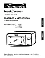 Preview for 1 page of Kenmore Toast'n'wave 721.63292 Use And Care Manual