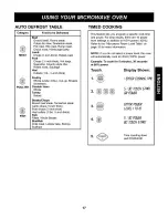 Preview for 17 page of Kenmore Toast'n'wave 721.63292 Use And Care Manual