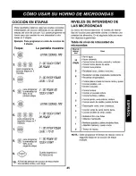 Preview for 45 page of Kenmore Toast'n'wave 721.63292 Use And Care Manual