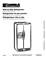 Предварительный просмотр 1 страницы Kenmore Top-mount refrigerator 106 Use & Care Manual