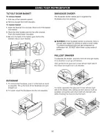 Preview for 22 page of Kenmore trio 795.7101 series Use & Care Manual