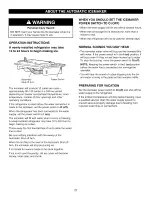 Preview for 27 page of Kenmore trio 795.7101 series Use & Care Manual