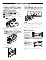 Предварительный просмотр 21 страницы Kenmore trio 795.7973 Series Use & Care Manual