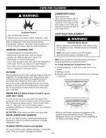 Preview for 27 page of Kenmore trio 795.7978 Series Use & Care Manual