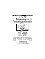 Kenmore TSTAT0713K Installation Manual preview