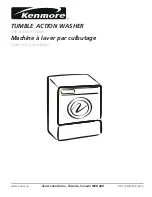 Предварительный просмотр 1 страницы Kenmore TUMBLE ACTION WASHER Use & Care Manual