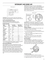 Preview for 11 page of Kenmore ULTRA WASH 665.1301 Use & Care Manual