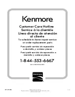 Preview for 24 page of Kenmore ULTRA WASH 665.1309 Series Use & Care Manual