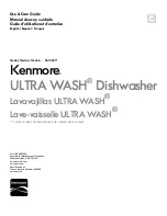 Kenmore ULTRA WASH 665.1325 series Use & Care Manual preview