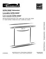 Kenmore ULTRA WASH 665.1348 Series Use & Care Manual preview