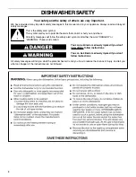 Preview for 4 page of Kenmore ULTRA WASH 665.15832 Use & Care Manual