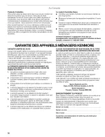 Preview for 38 page of Kenmore ULTRA WASH 665.1604 Series Use & Care Manual