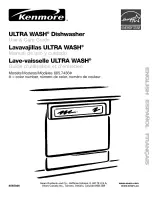 Kenmore ULTRA WASH 665.7436 Series Use & Care Manual preview