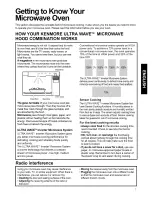 Preview for 7 page of Kenmore ULTRA WAVE 721.80882 User Manual