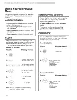 Preview for 12 page of Kenmore ULTRA WAVE 721.80882 User Manual