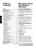 Предварительный просмотр 2 страницы Kenmore ULTRA WAVE MV-2042KQV Use & Care Manual