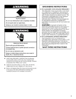 Preview for 5 page of Kenmore ULTRACLEAN 665.1281 Series Use & Care Manual