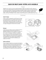 Preview for 62 page of Kenmore ULTRACLEAN 665.1281 Series Use & Care Manual