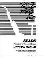 Preview for 1 page of Kenmore Vacuum Cleaner Owner'S Manual