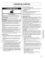 Preview for 43 page of Kenmore W10166291A Use & Care Manual