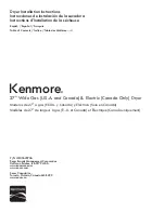 Kenmore W10562370A Installation Instructions Manual предпросмотр