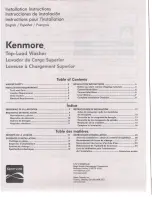 Предварительный просмотр 1 страницы Kenmore W10682744B Installation Instructions Manual