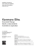 Preview for 1 page of Kenmore W11024189A Installation Instructions Manual