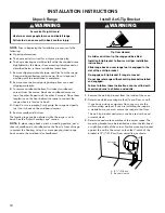 Preview for 12 page of Kenmore W11024189A Installation Instructions Manual