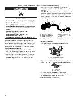 Предварительный просмотр 16 страницы Kenmore W11024189A Installation Instructions Manual