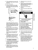 Предварительный просмотр 13 страницы Kenmore Washer Owner'S Manual And Installation Instructions