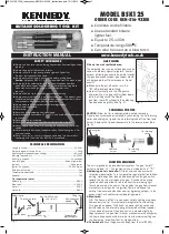 Предварительный просмотр 1 страницы Kennedy BSK125 Instruction Manual