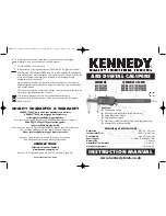 Kennedy DCS150 Instruction Manual preview