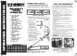 Предварительный просмотр 2 страницы Kennedy MTW011 Operating Instructions