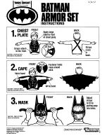 Kenner Batman Armor Set Instructions предпросмотр