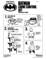 Kenner Batman Crime Control Set Instructions предпросмотр