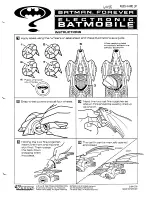 Предварительный просмотр 1 страницы Kenner Electronic Batmobile Instructions