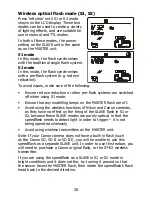 Preview for 30 page of kenro SPEEDFLASH KFL101 Instruction Manual