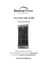 Preview for 1 page of Kenroy Home 50048BRZ Use And Care Manual